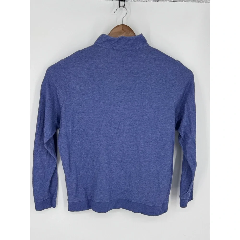 Turtleson 1/4 Zip Pullover Men's Size Large Blue Lightweight Mock Neck Golf K6